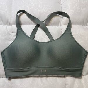 Under Armour Olive Green Crisscross Sports Bra